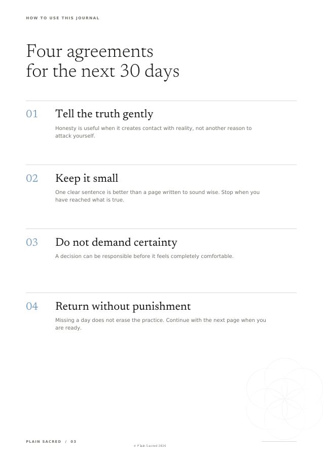 Page three of The Clarity Journal