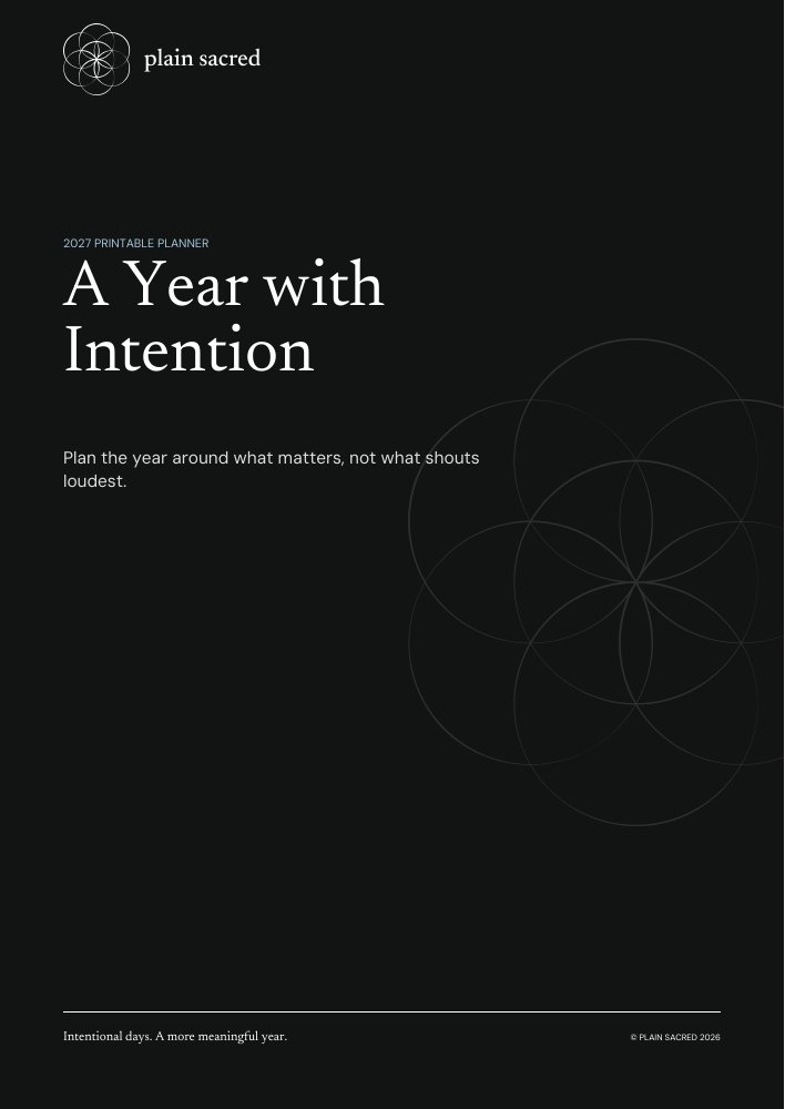 2027: A Year with Intention